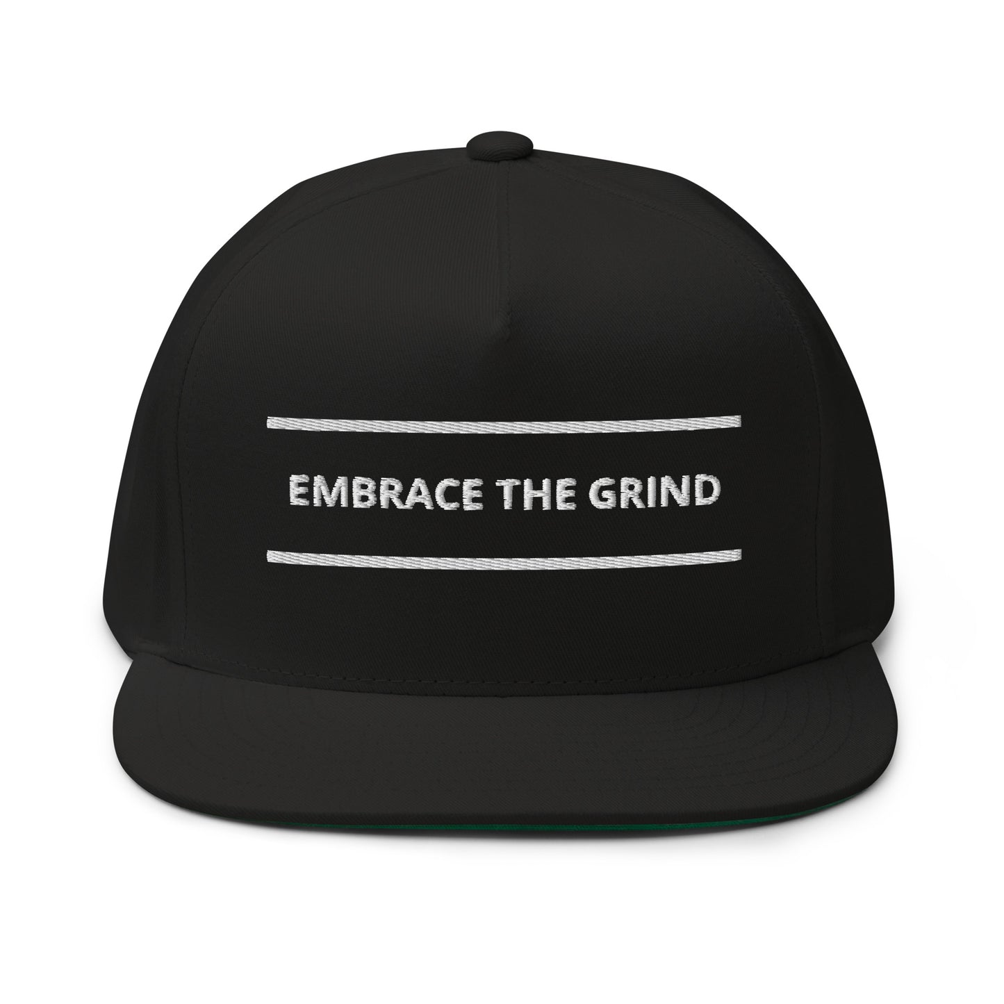 Embrace the Grind Flat Bill Cap