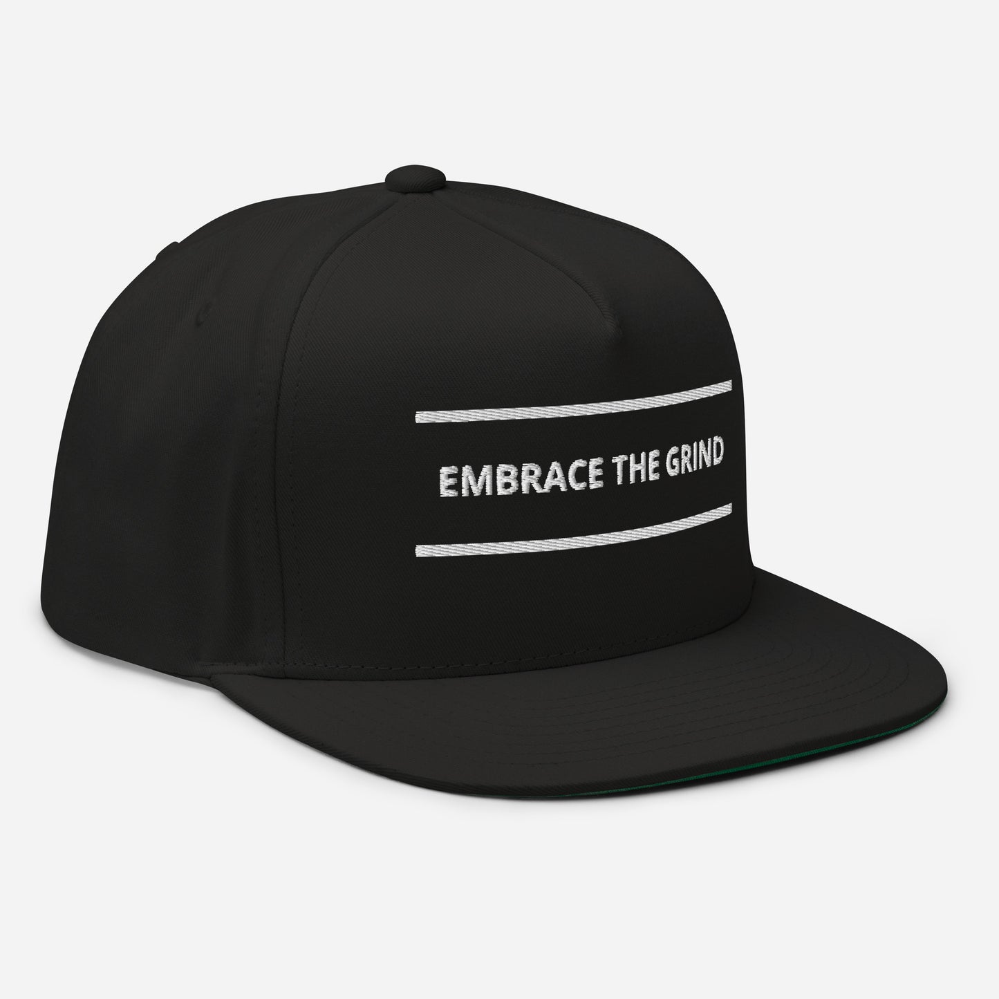 Embrace the Grind Flat Bill Cap