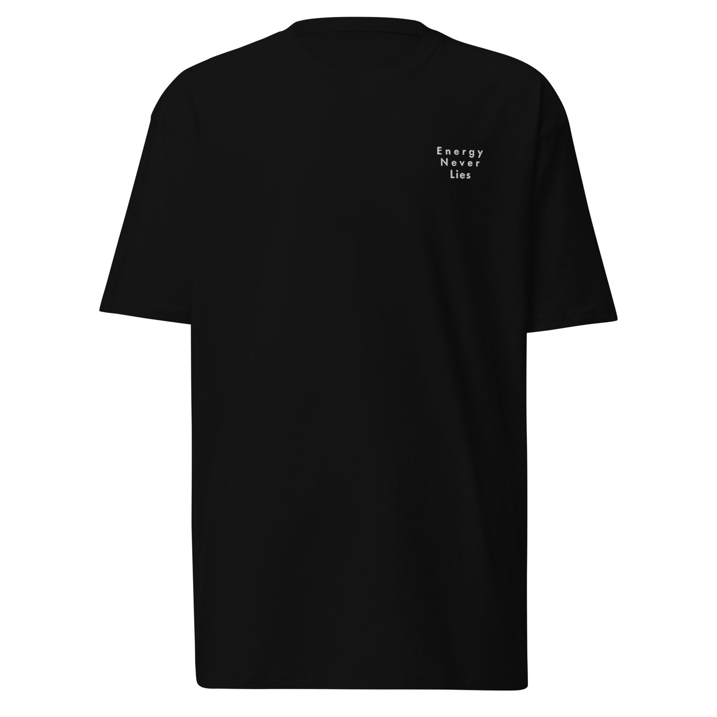 Energy Never Lies  Men’s premium heavyweight tee